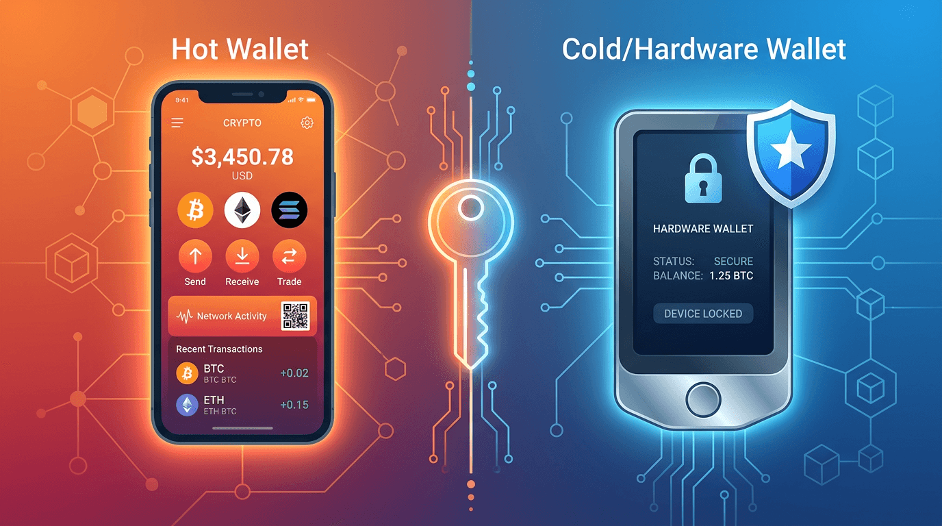 Crypto Wallet Types: Hot Wallets vs Cold Wallets Explained